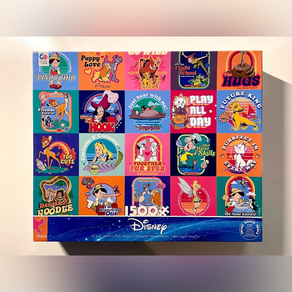 Ceaco - 1500 Piece Puzzle - Disney Storybook Squares